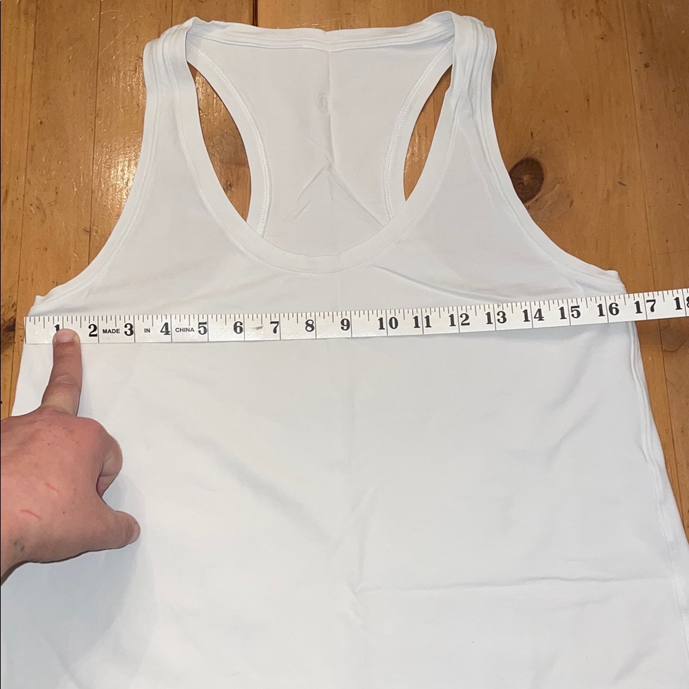 Lululemon- Sz L (CHK MEASUREMENTS)- White- Love Tank Racerback. - Picture 7 of 10